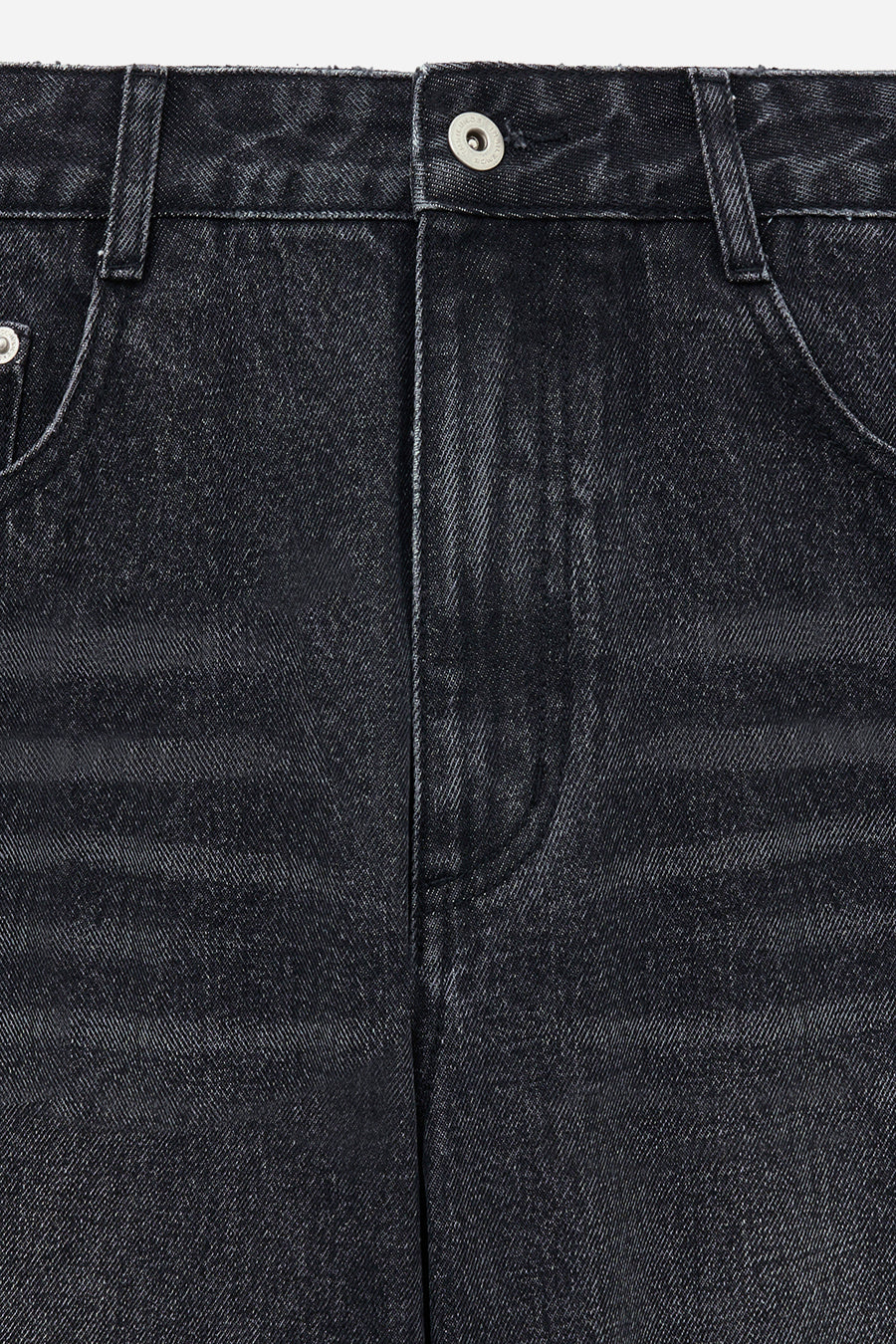 Curving Stud Denim BLACK