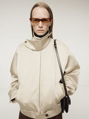 DOUBLE SATIN JUMPER (SAND BEIGE)