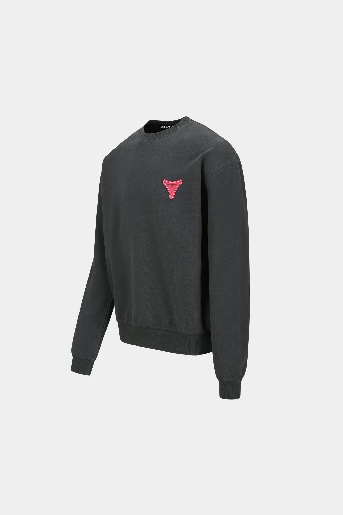 UNISEX STOOL PATCH LOGO SWEATSHIRTS atb1272u (CHARCOAL)