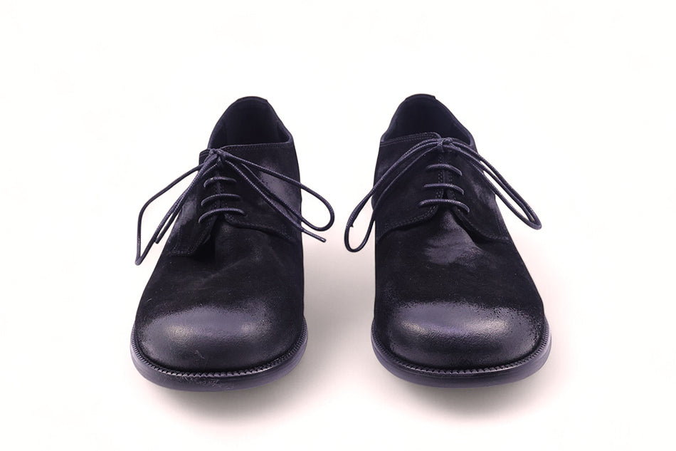 Holly Suede Comfort Derby Shoes Black