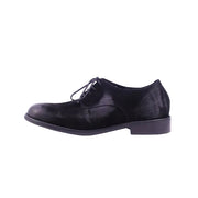 Holly Suede Comfort Derby Shoes Black