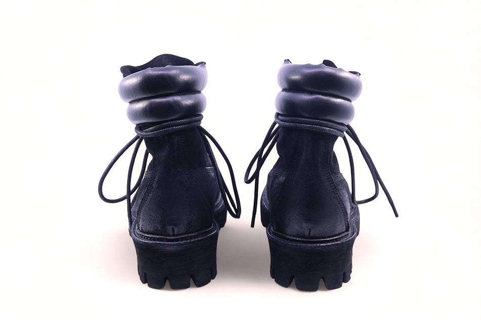 6.5cm 1990 Commando Sole Suede Boots Black