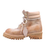 6.5cm 1990 Commando Sole Suede Boots Sand