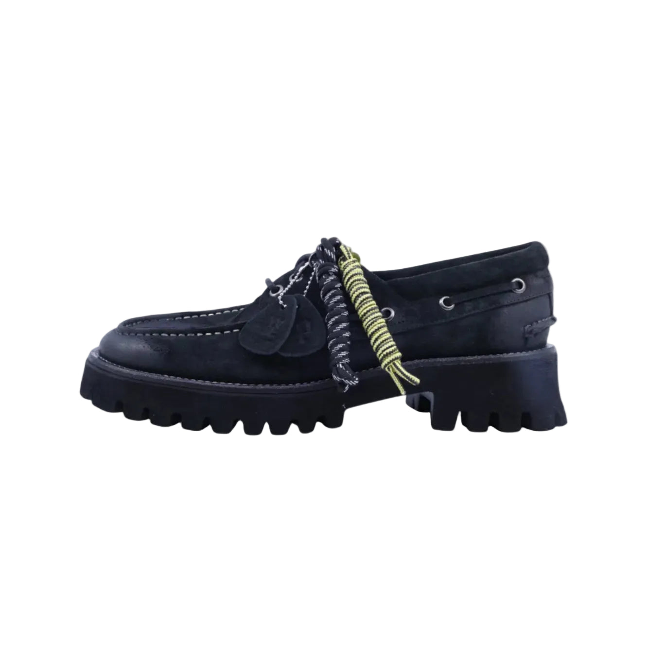 Yase x Piro Boat Shoes Black