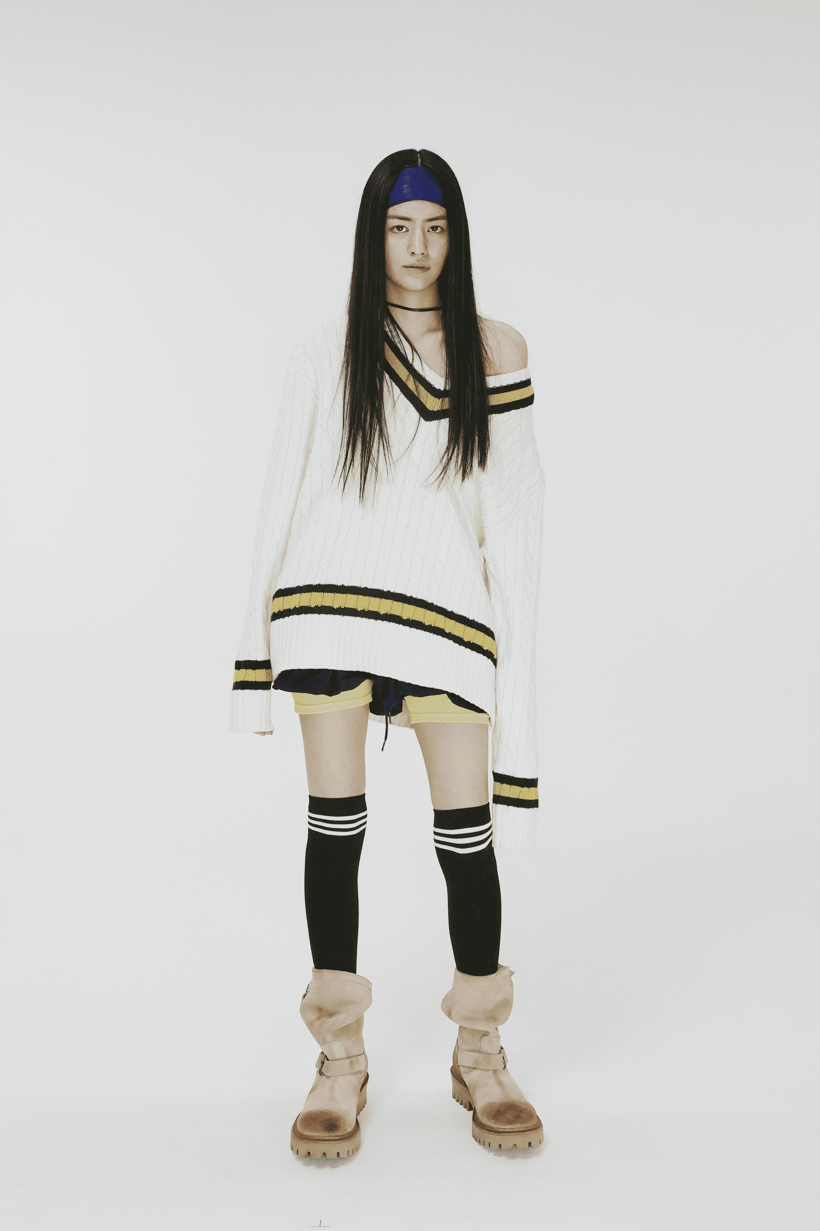 6.5cm Feather Commandosole Suede Engineer Boots Sand