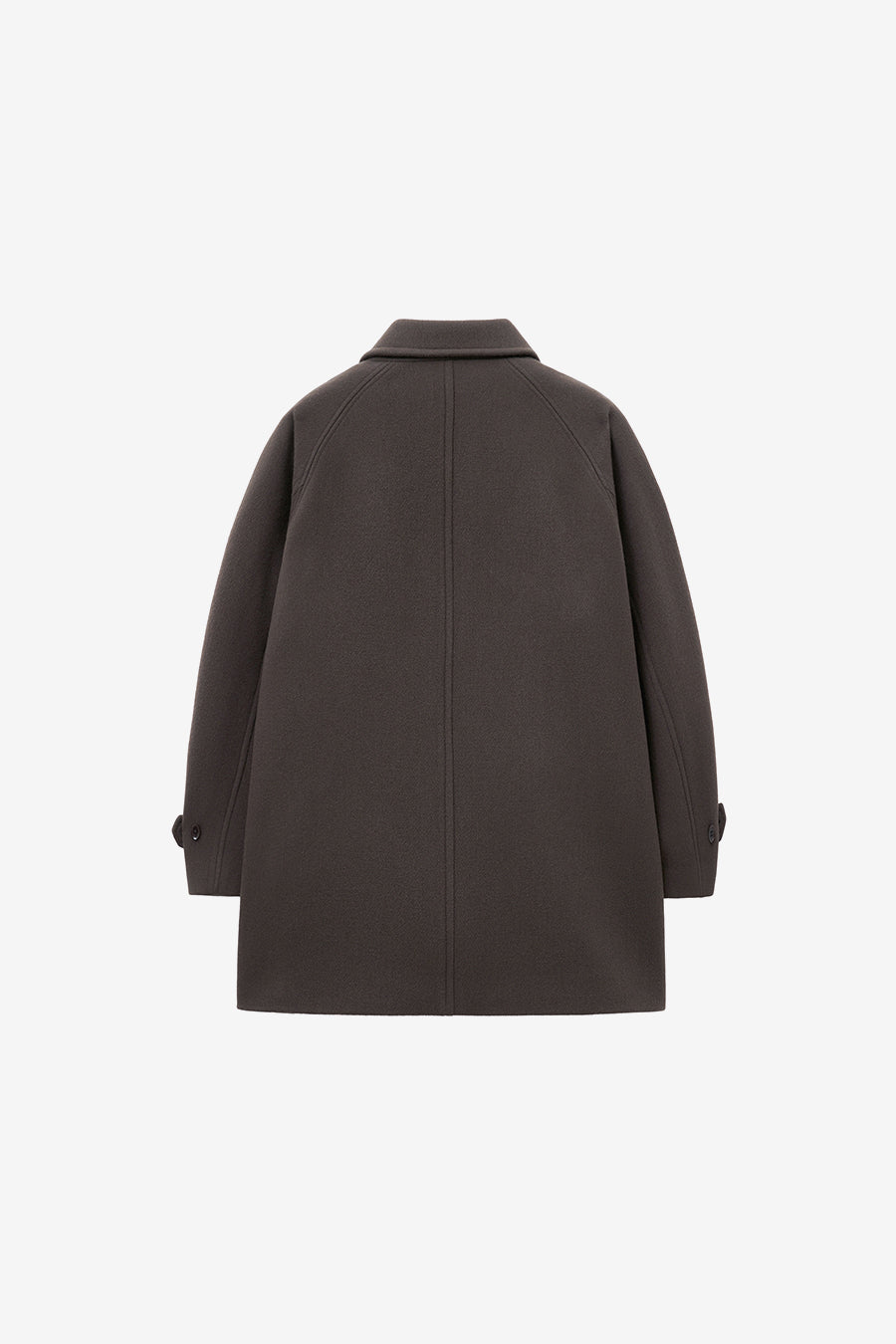 Soft Half Balmacan Coat BROWN