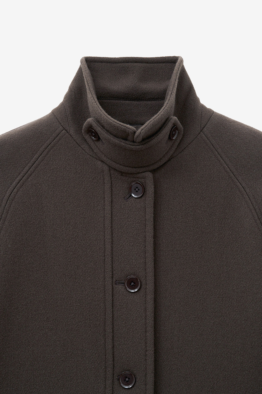 Soft Half Balmacan Coat BROWN