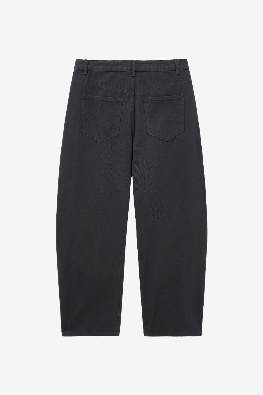 Curved Wide Jeans CHARCOAL