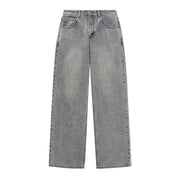 Broken Twill Straight Jeans LIGHT GREY