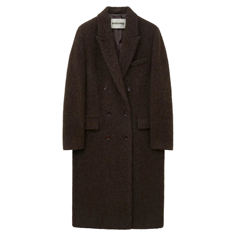 Boucle Alpaca Hair Double Coat BROWN