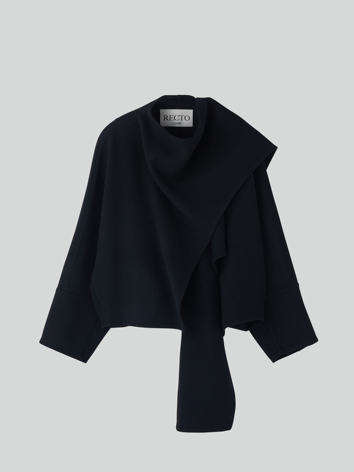 HANDMADE MUFFLER COAT (BLACK)
