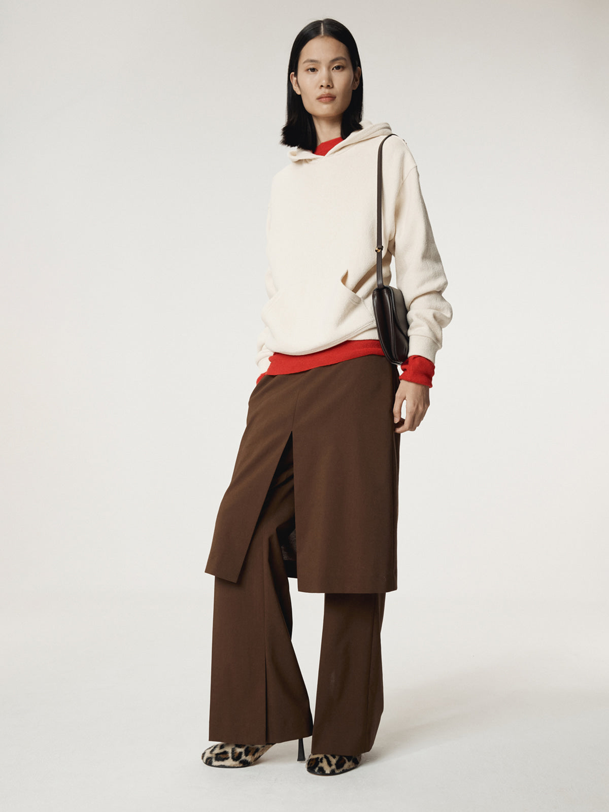 RC LAYERED SKIRT PANTS (TOBACCO)