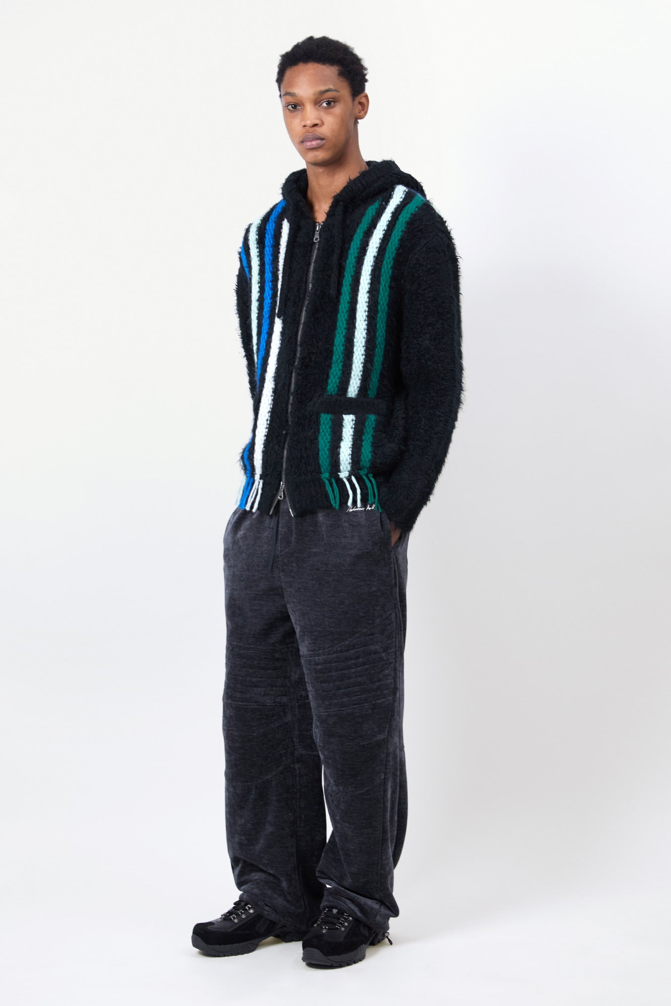 BIKER TRACK PANTS apa859u (CHARCOAL)