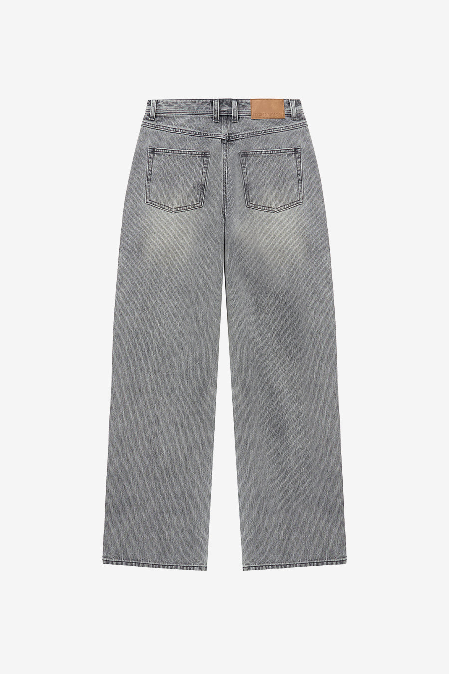 Broken Twill Straight Jeans LIGHT GREY