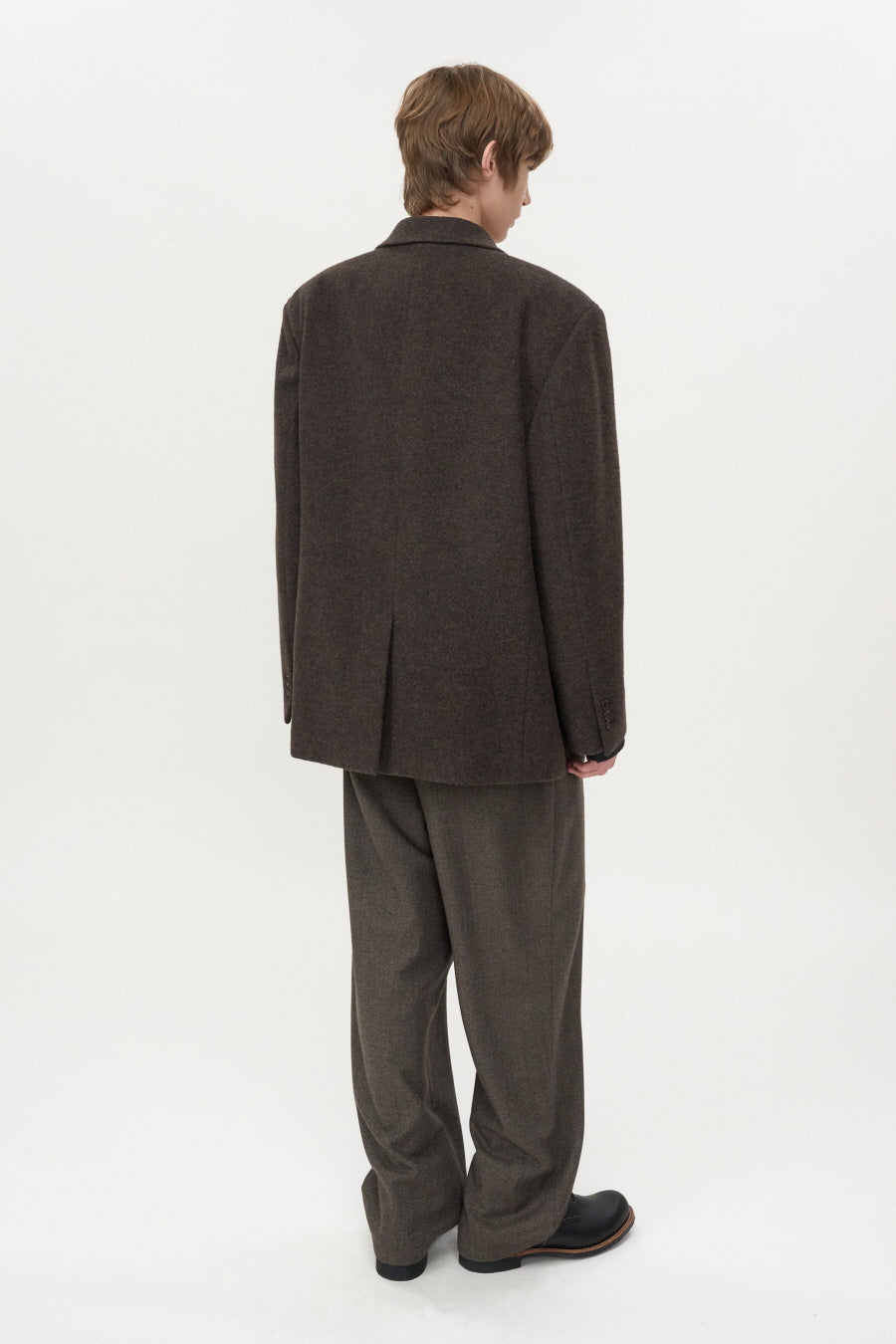 Alpaca Wool Blazer BROWN