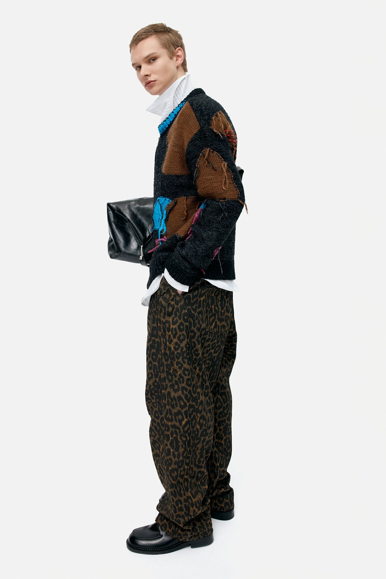 UNISEX INTARISA ZIP-UP CREWNECK SWEATER atb1333u (BLACK)