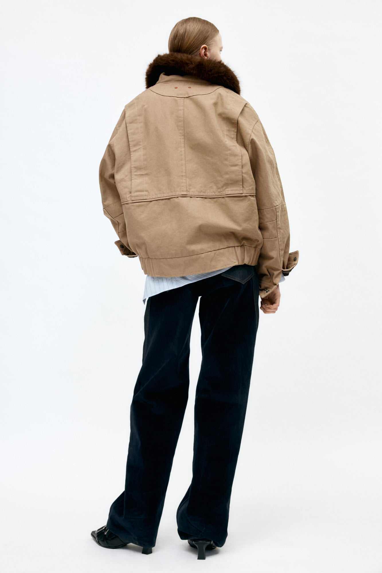 UNISEX ORTEGA WASHED COTTON JACKET awa712u (BEIGE)