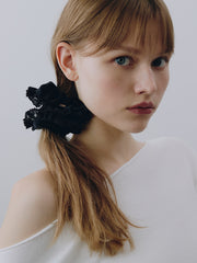 Rose Lace Velvet Scrunchie_VH2579HB004M