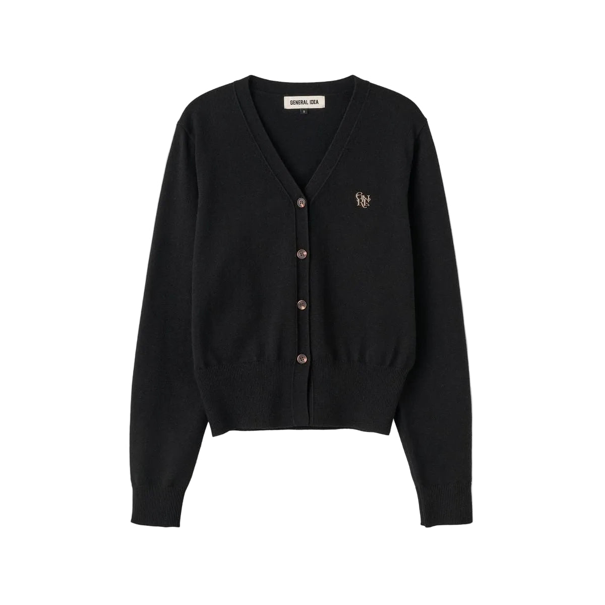 General Idea GNRL Essential Cardigan [BLACK] / WBD3L04503