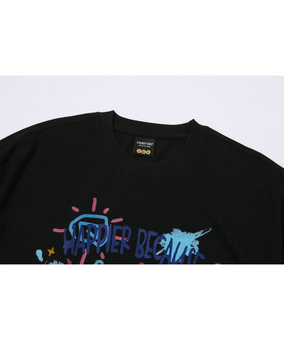 Compagno DTP Happy Day Short Sleeve T-Shirt Black