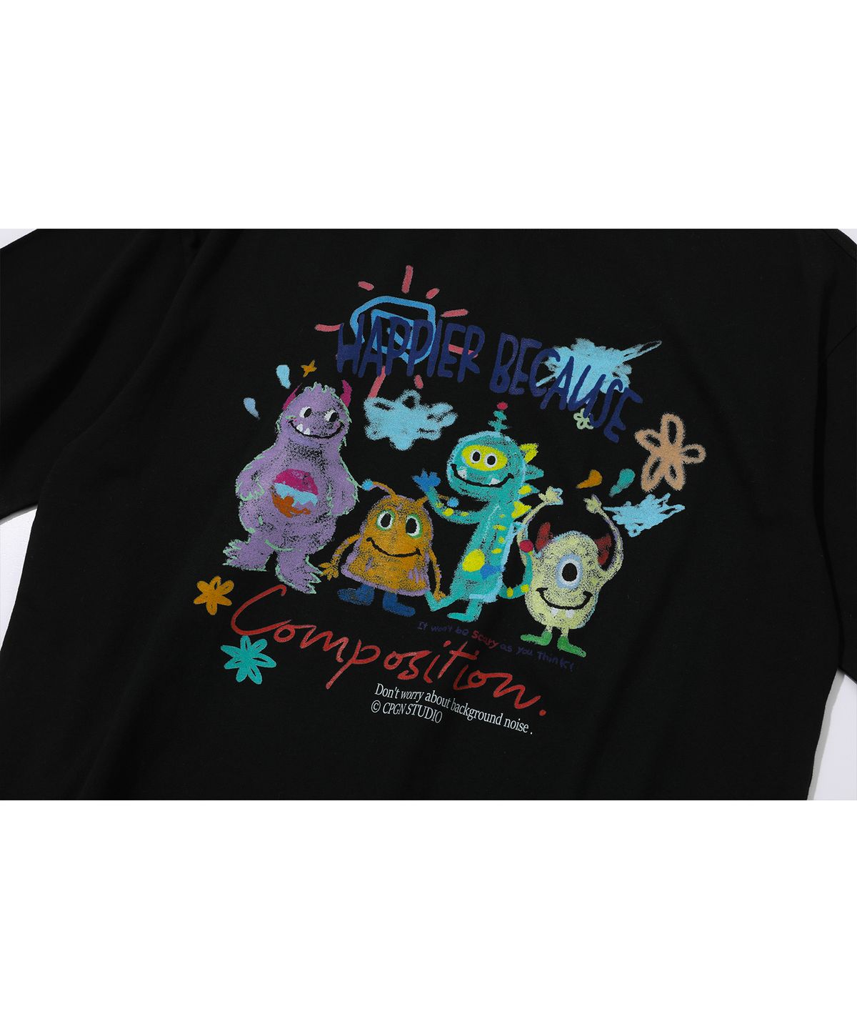 Compagno DTP Happy Day Short Sleeve T-Shirt Black