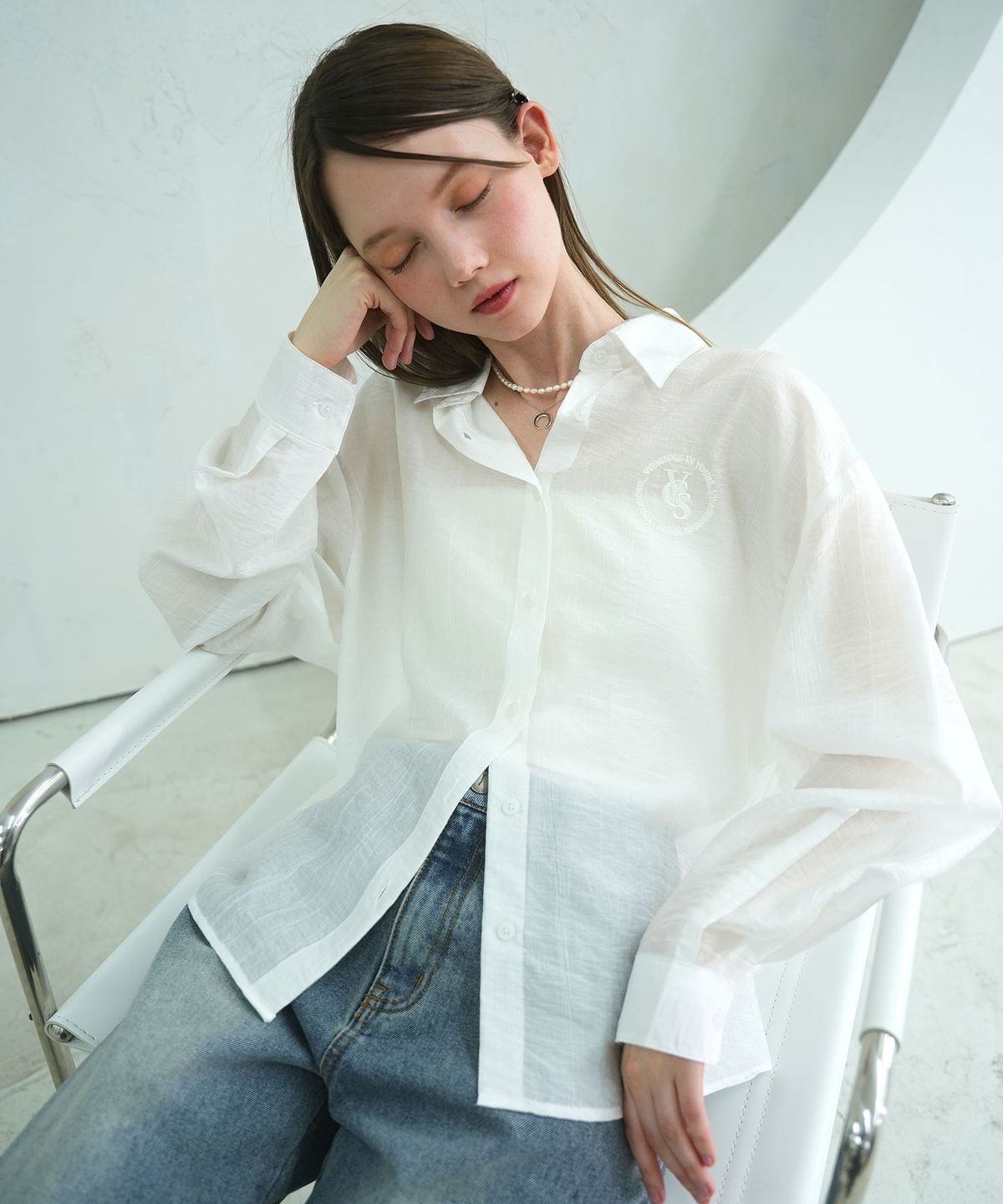 VIVACIOUS Cencel See-Through Classic Shirt - 7COL
