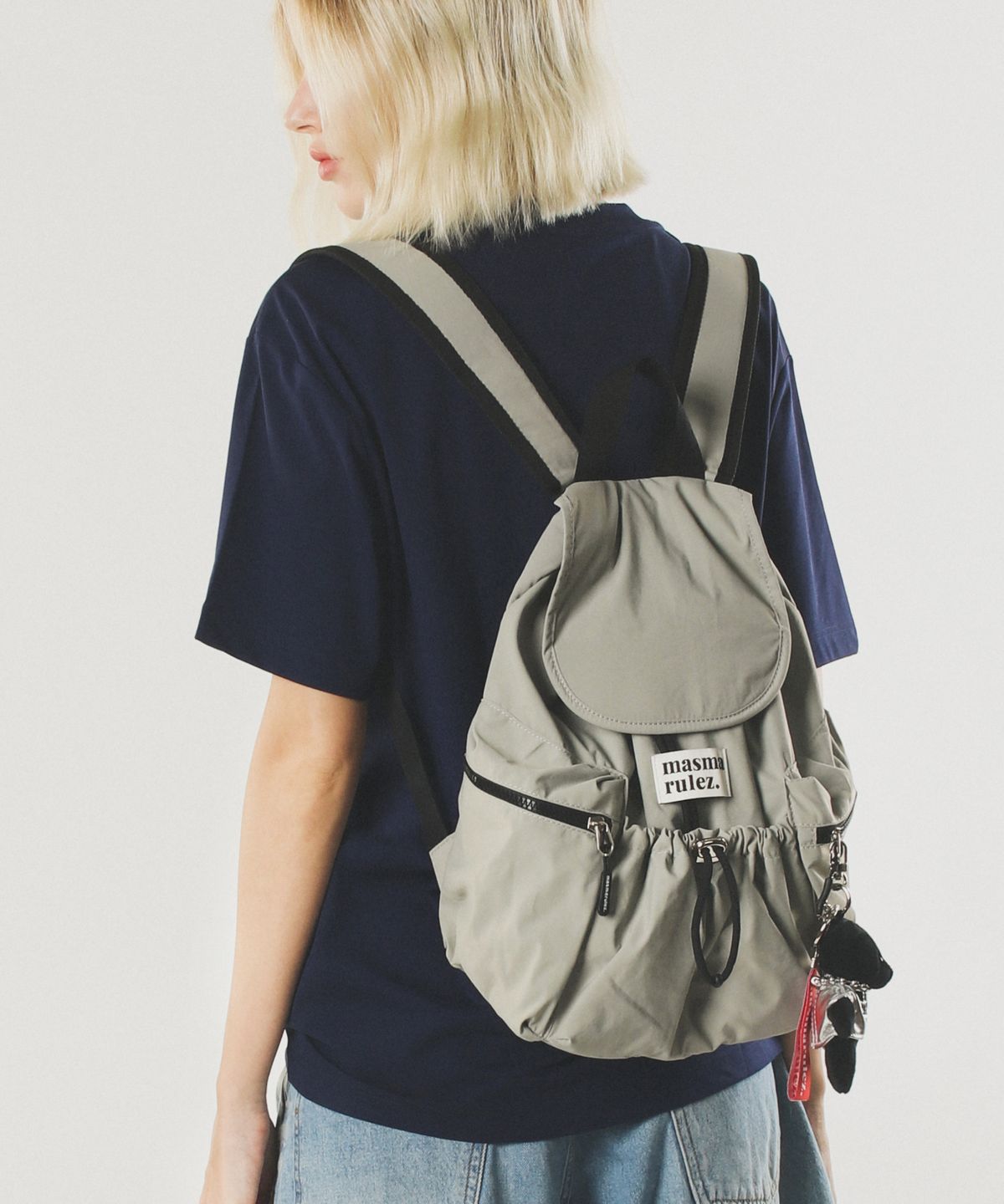 Masmarulez Mini Flap Backpack _Gray
