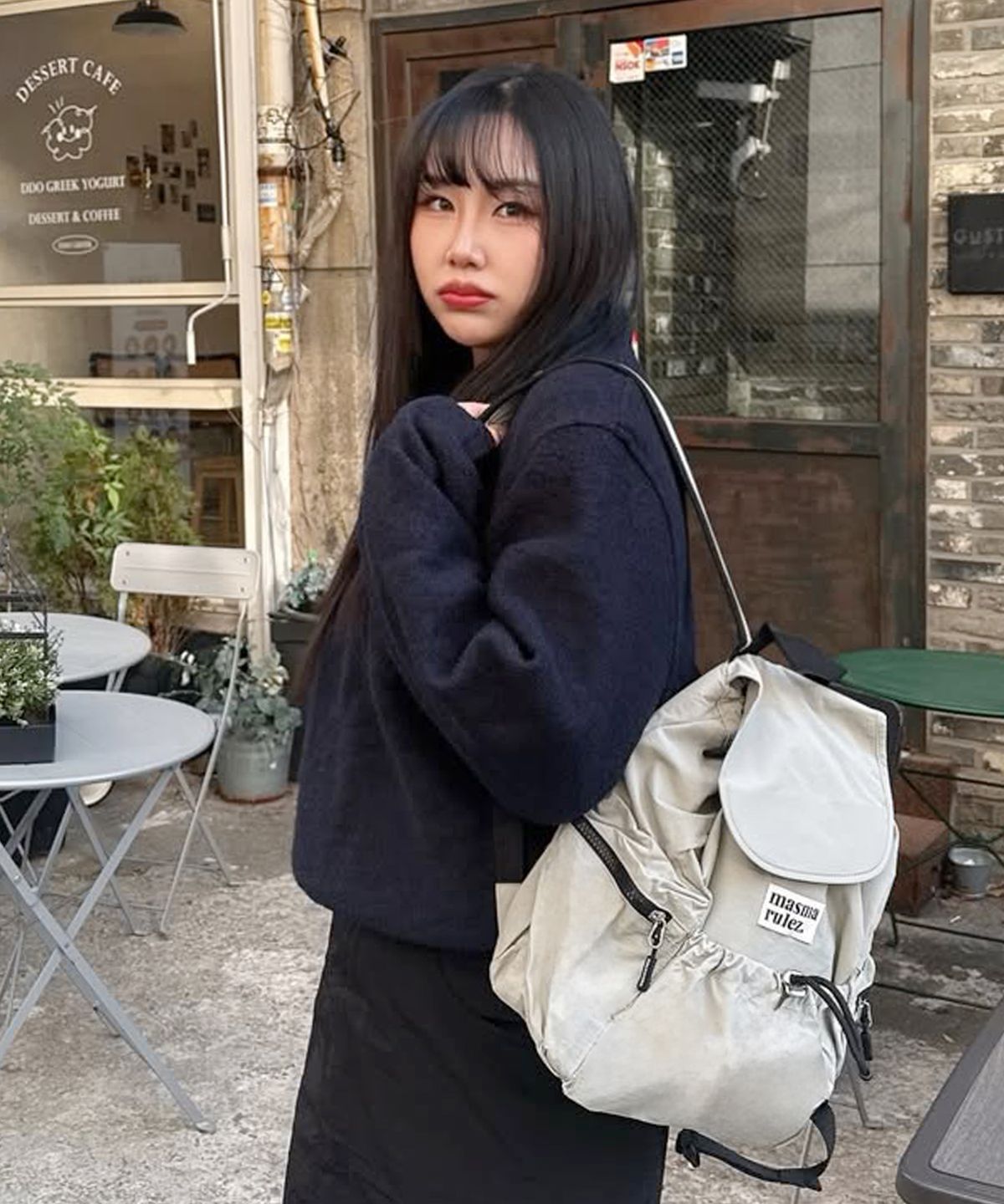 Masmarulez Mini Flap Backpack _Gray