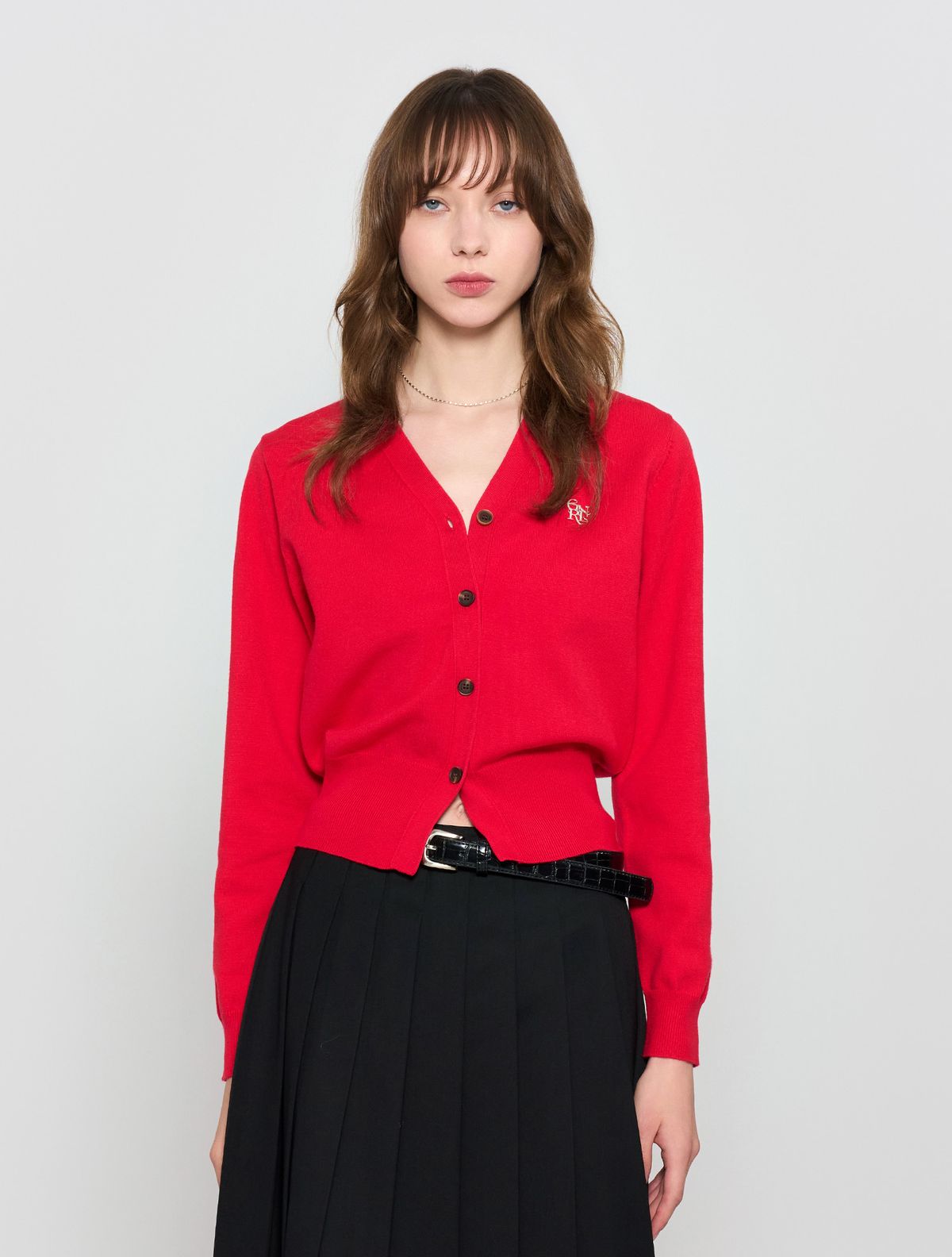 General Idea GNRL Essential Cardigan [RED] / WBD3L04503
