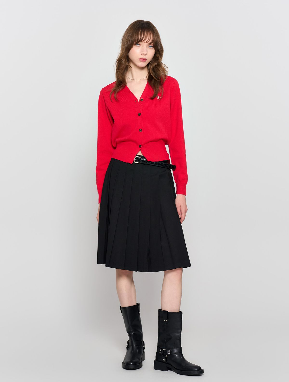 General Idea GNRL Essential Cardigan [RED] / WBD3L04503