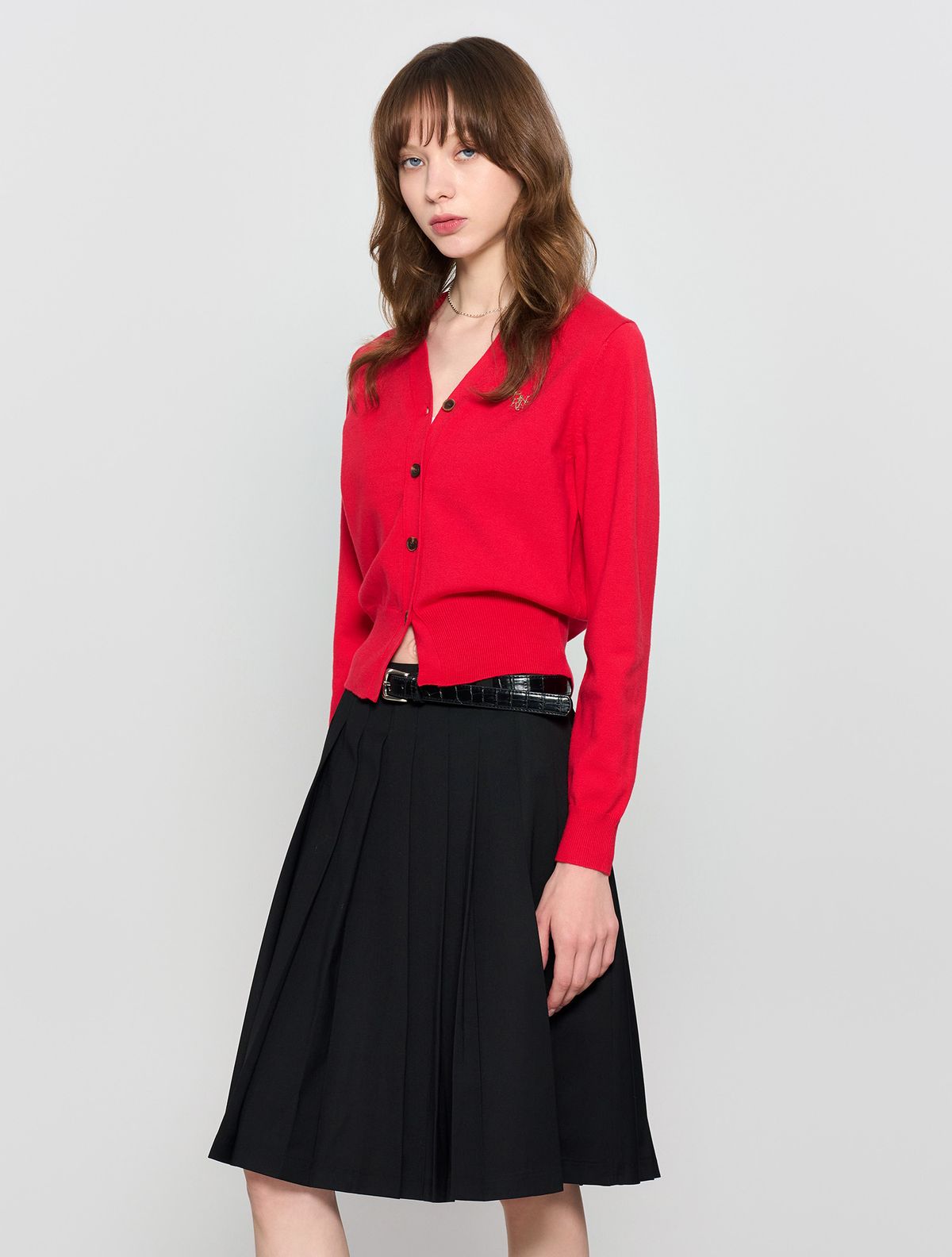 General Idea GNRL Essential Cardigan [RED] / WBD3L04503