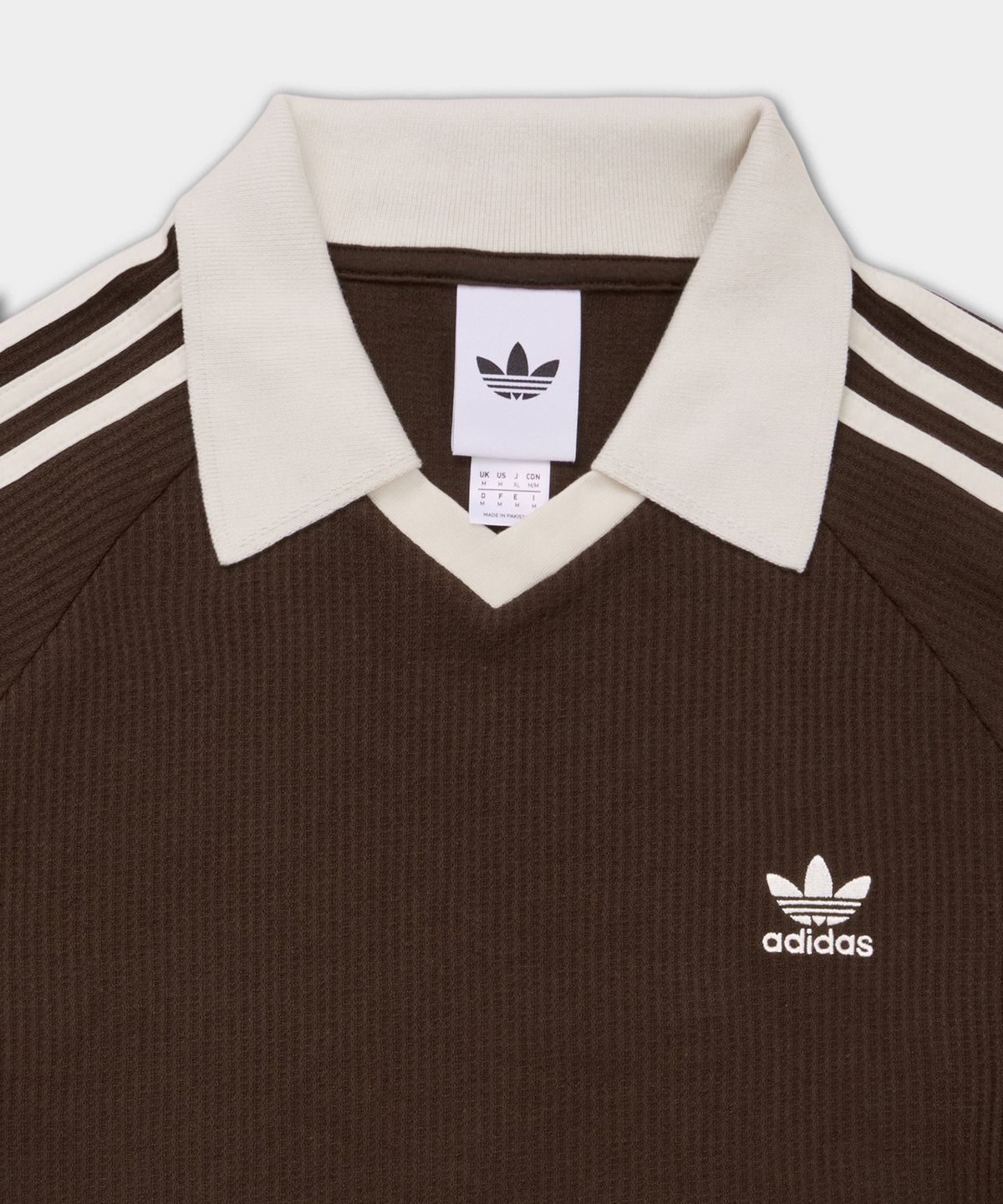 Adidas Waffle Short Sleeve Polo Shirt - Dark Brown / KB5462