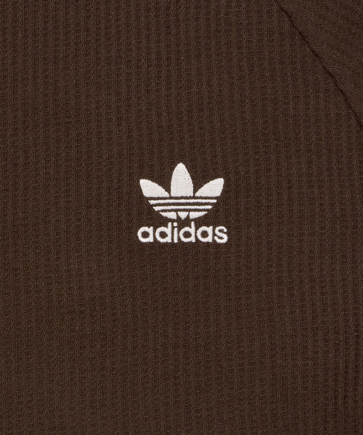 Adidas Waffle Short Sleeve Polo Shirt - Dark Brown / KB5462