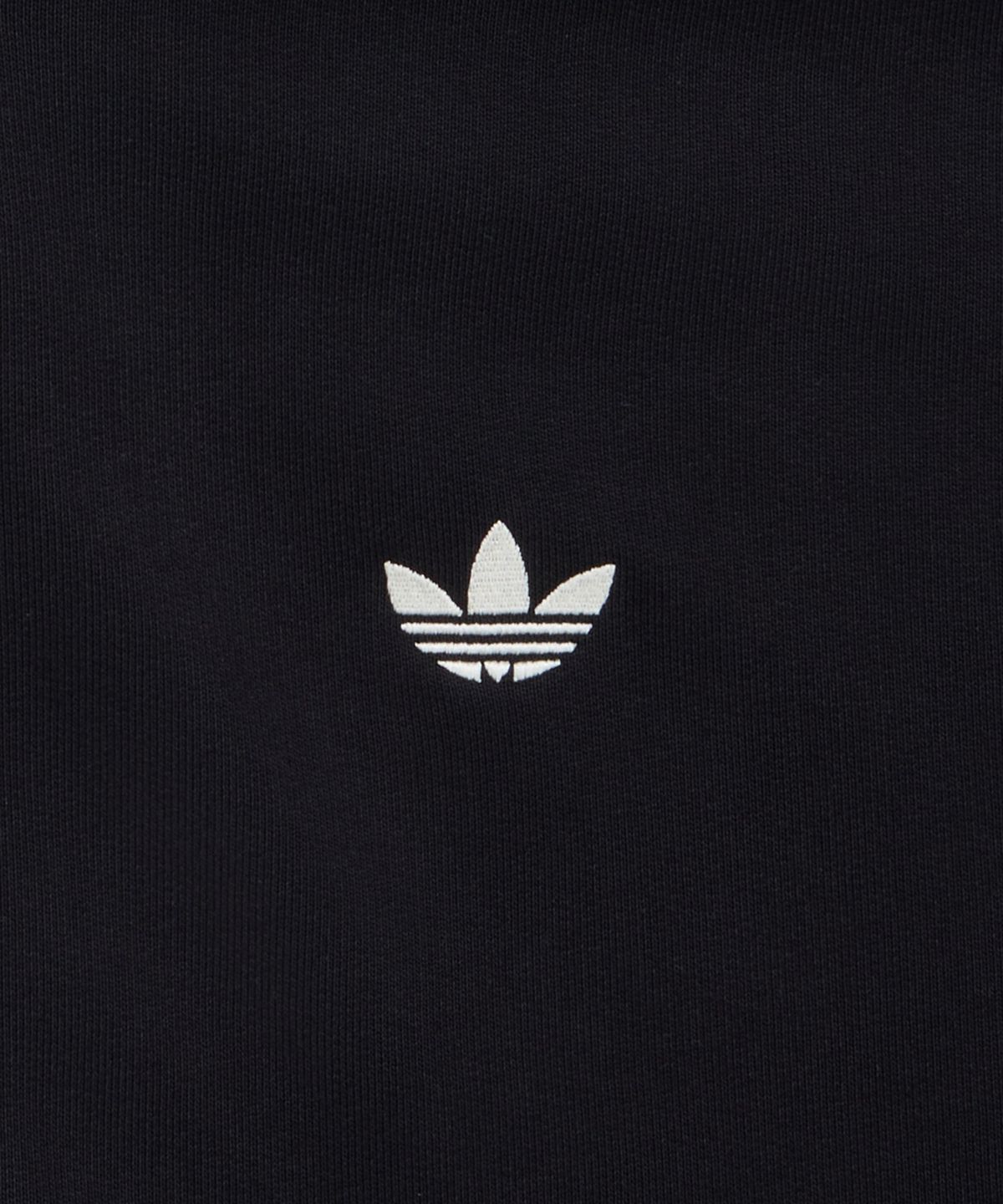 Adidas Hooded Zip-Up - Black: Cream White / KC9315