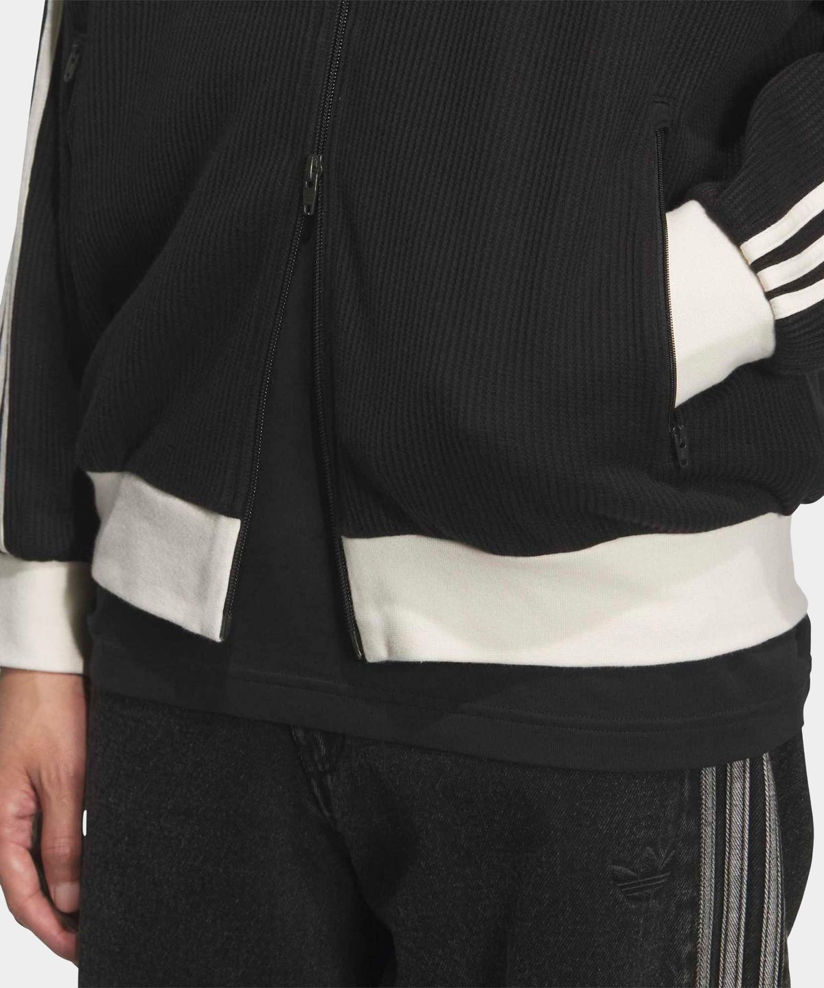 Adidas Waffle Classic Track Top - Black / KQ6863