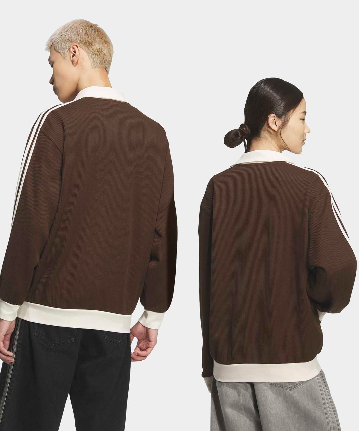 Adidas Waffle Classic Track Top - Dark Brown / KQ6865