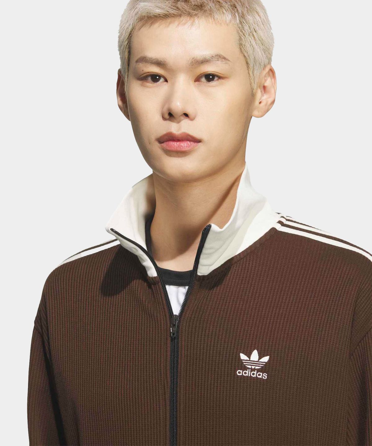 Adidas Waffle Classic Track Top - Dark Brown / KQ6865