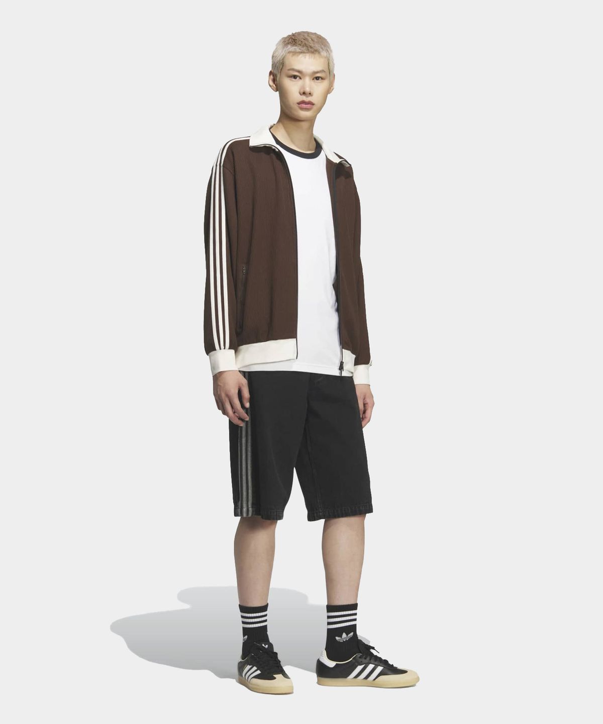 Adidas Waffle Classic Track Top - Dark Brown / KQ6865