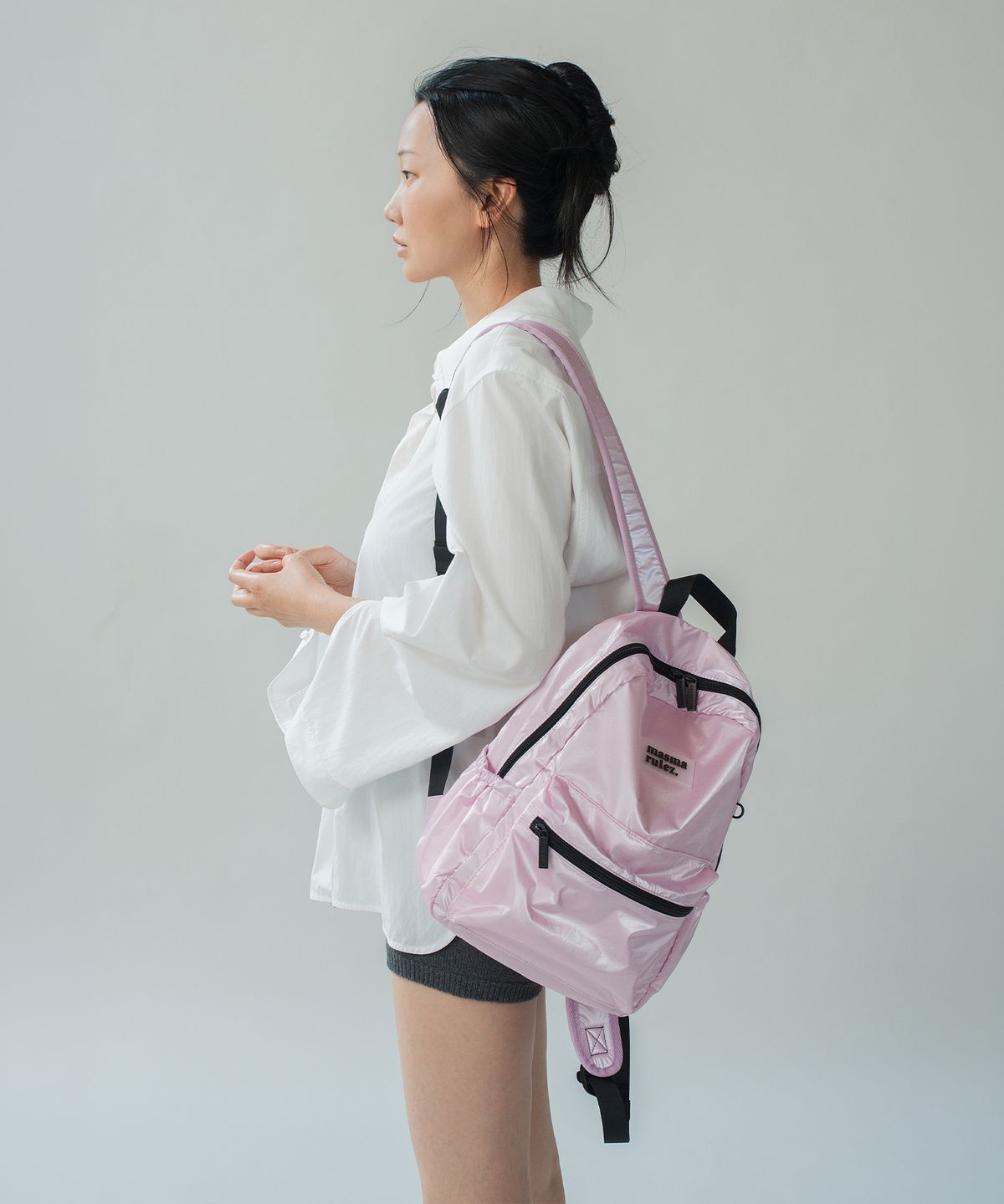 Masmarules [× Jang Yoon-joo] Mini Ver. Daily Backpack_Glow Pink
