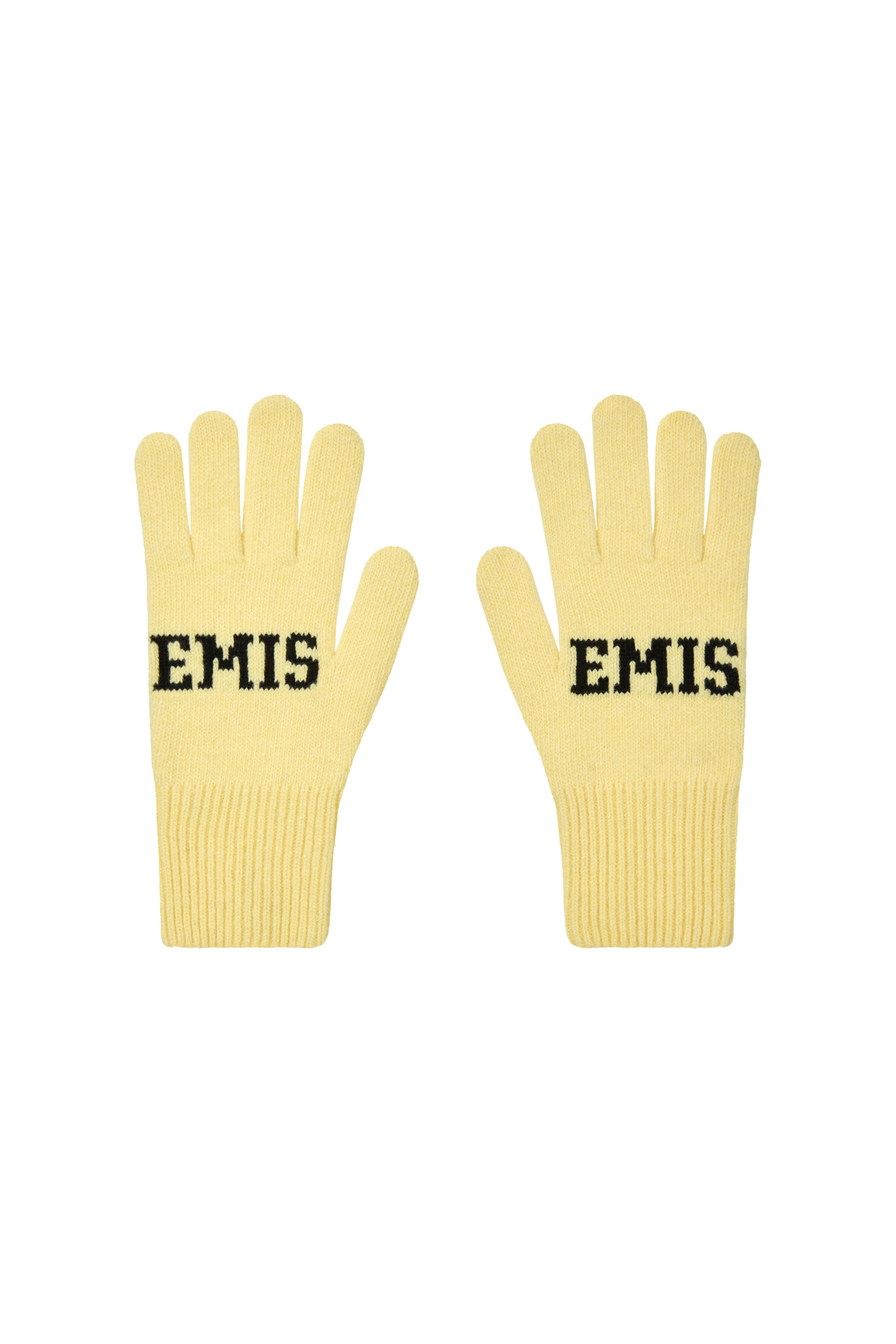 LOGO FINGER GLOVES - YELLOW