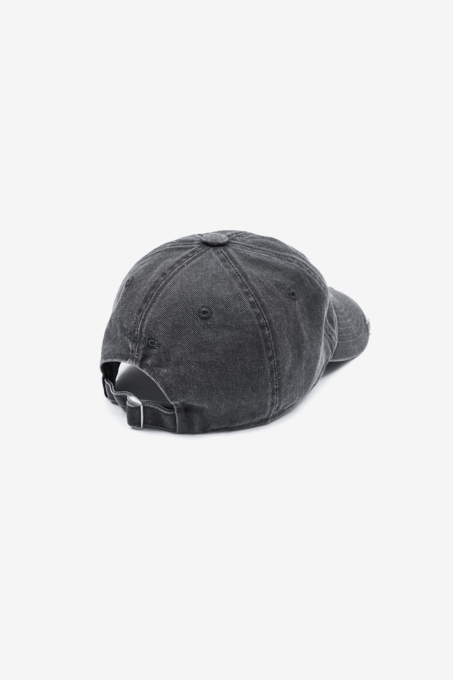 Washed Needlework Cap CHARCOAL