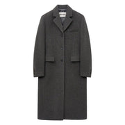 Cashmere Single Maxi Coat BROWN