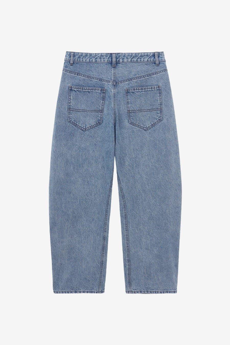 Curved Wide Jeans BLUE