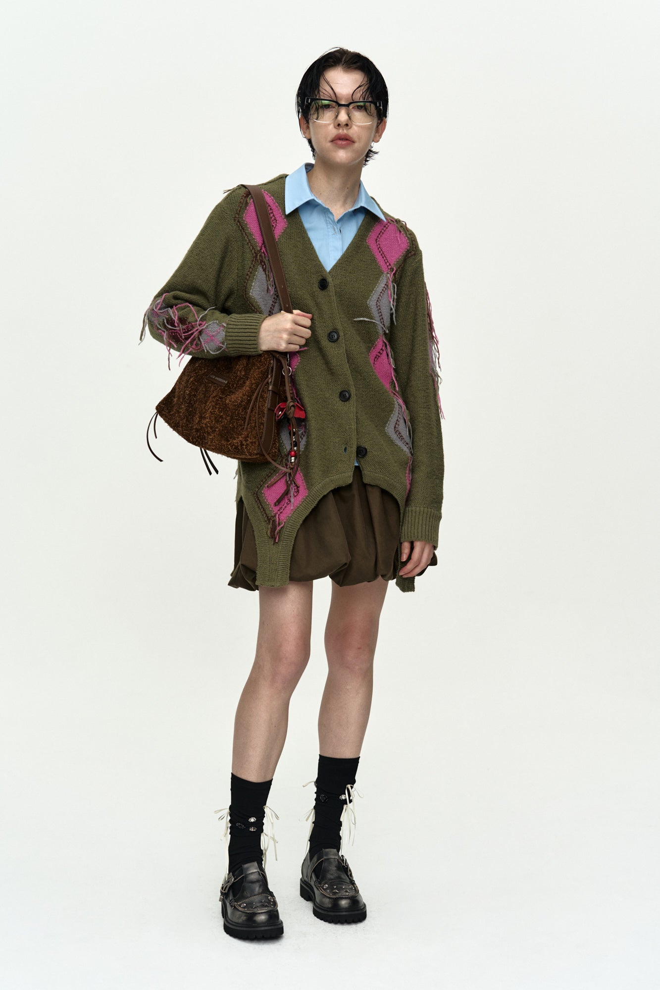 CARGO BALLOON SKIRT apa897w (KHAKI)