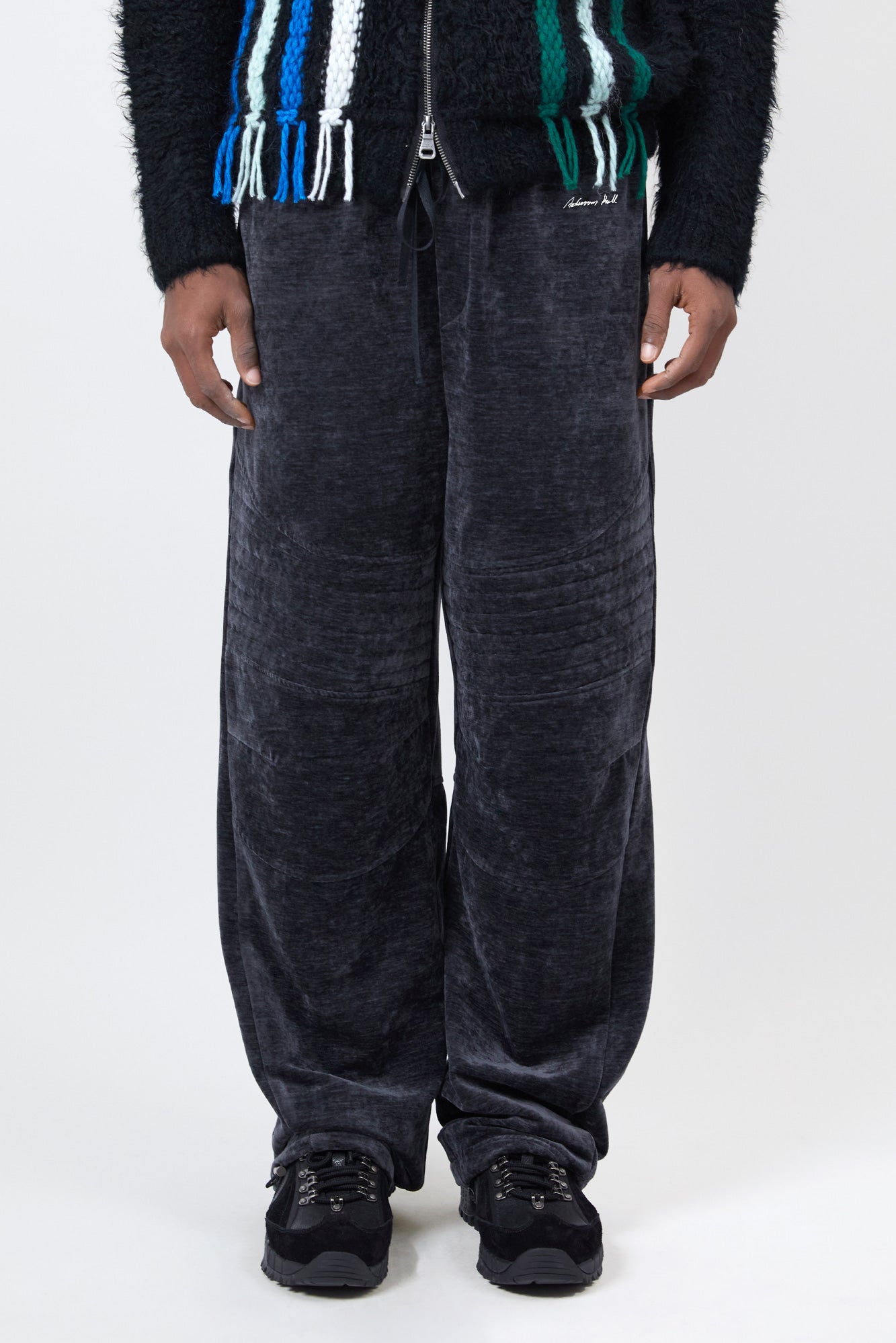 BIKER TRACK PANTS apa859u (CHARCOAL)