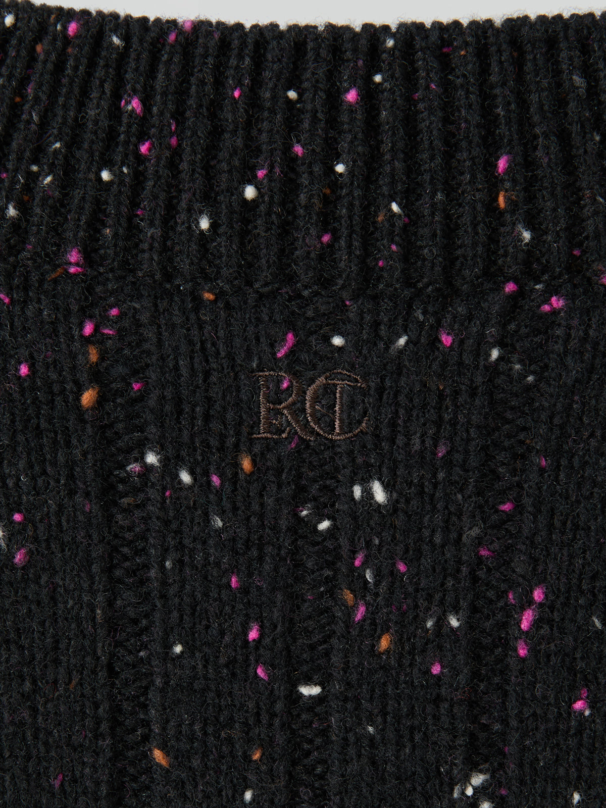 CANDY BOUCLE KNIT TOP (BLACK)