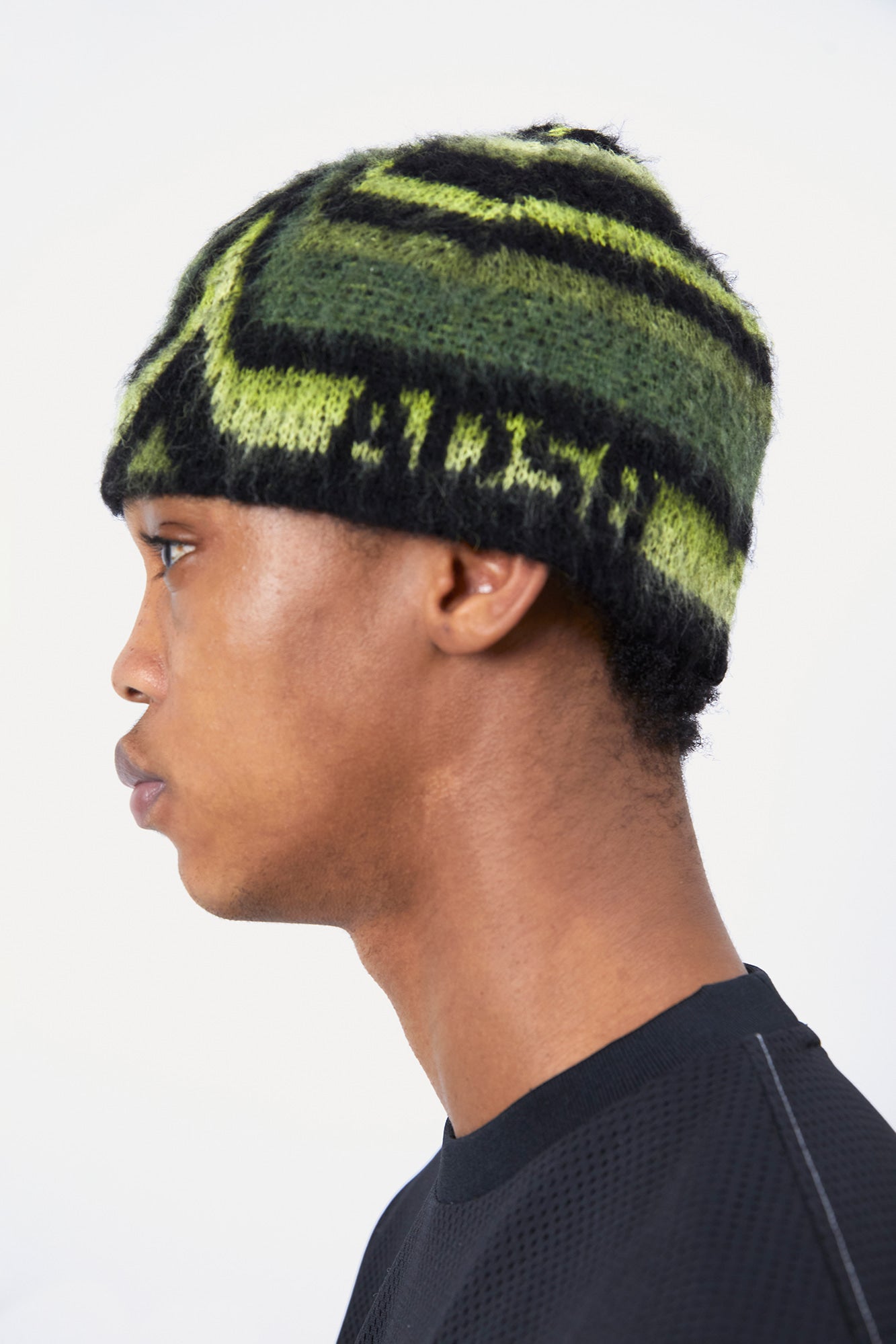 UNISEX PAINT BEANIE aaa499u (GREEN/KHAKI)