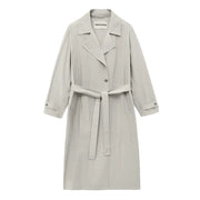 Sheer Nylon Trench ASH BEIGE
