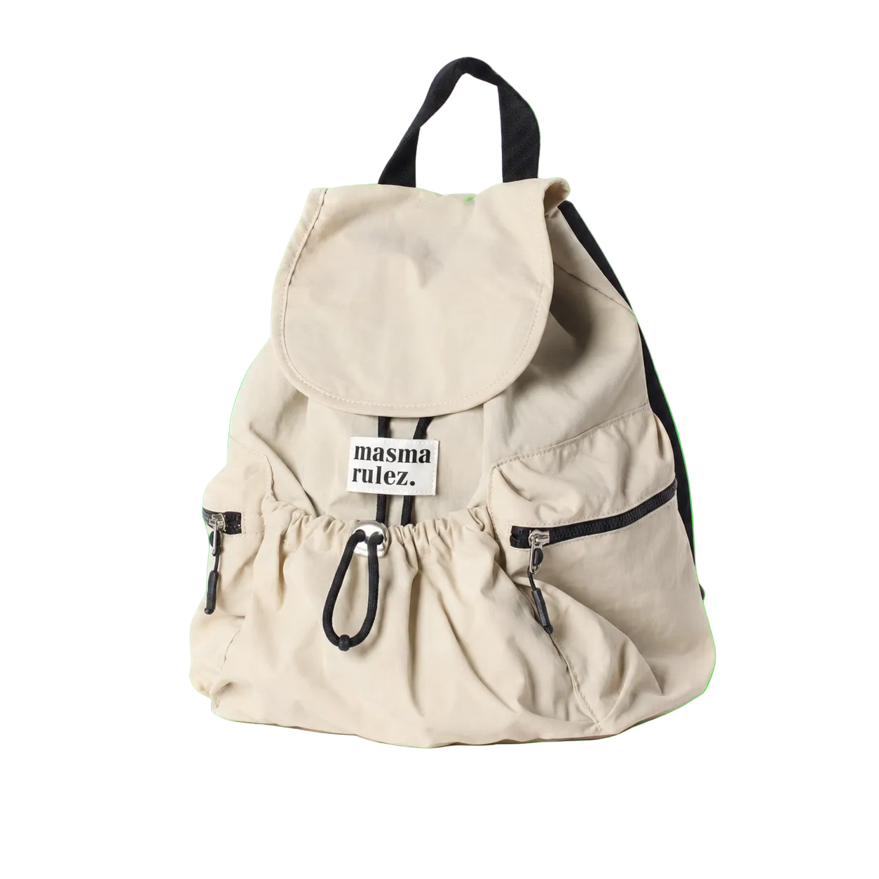 Masmarulez Mini Flap Backpack _Beige