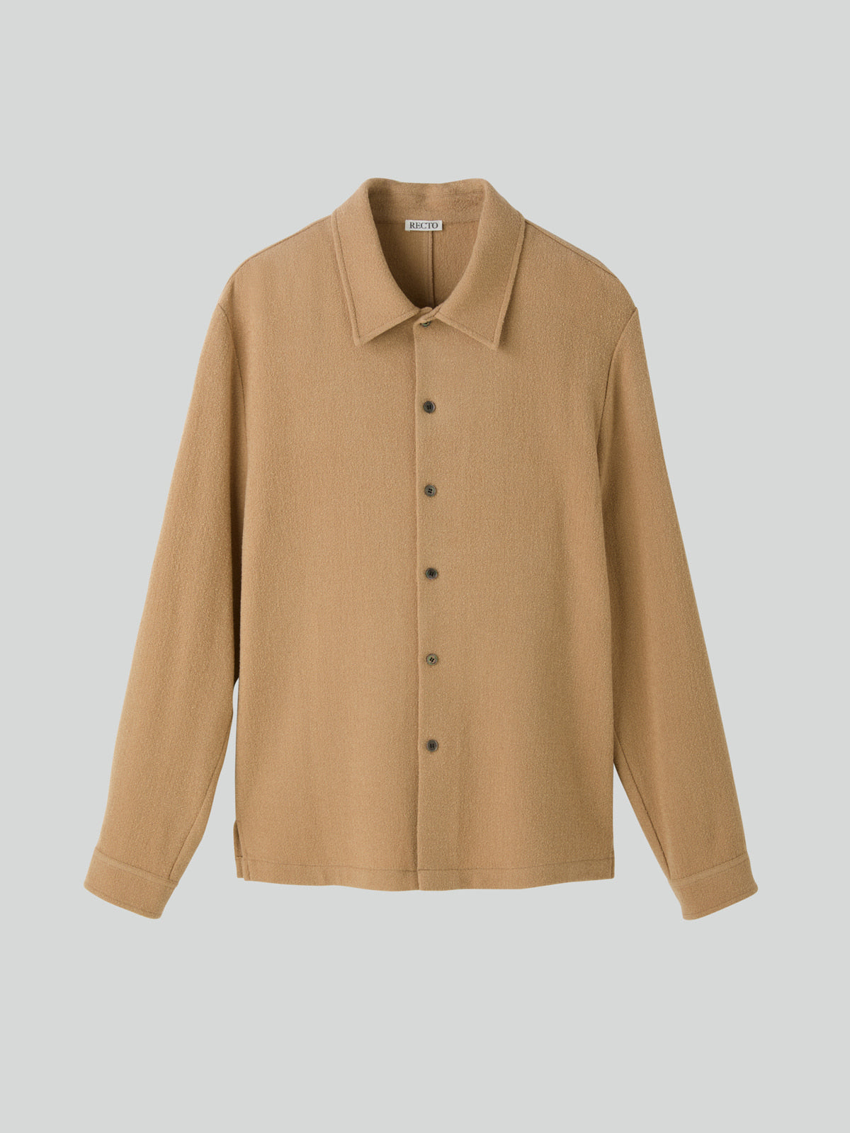 WOOL TWEED SOFT SHIRT (BEIGE)